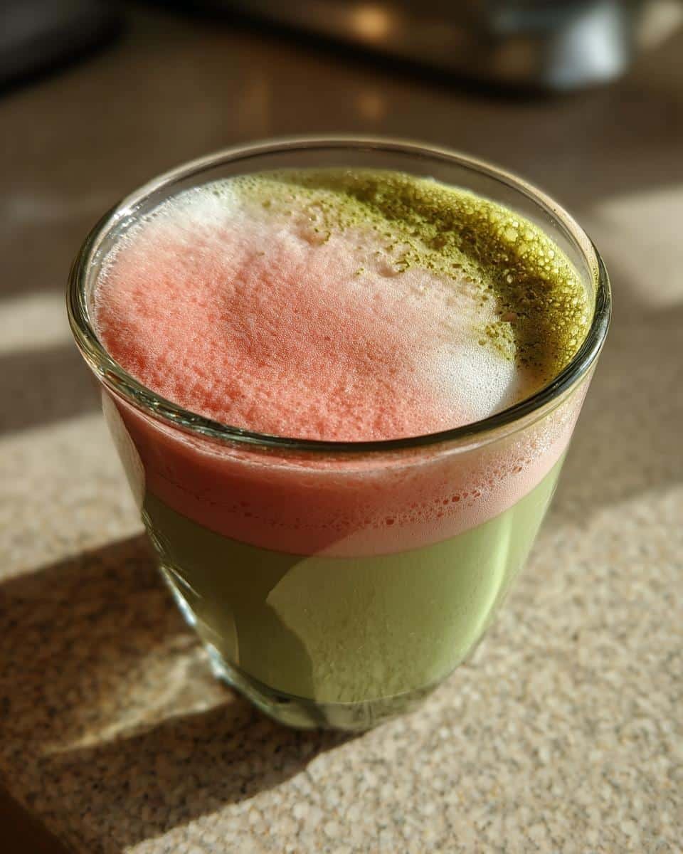 5-Minute Deliciously Creamy Strawberry Matcha Latte Bliss