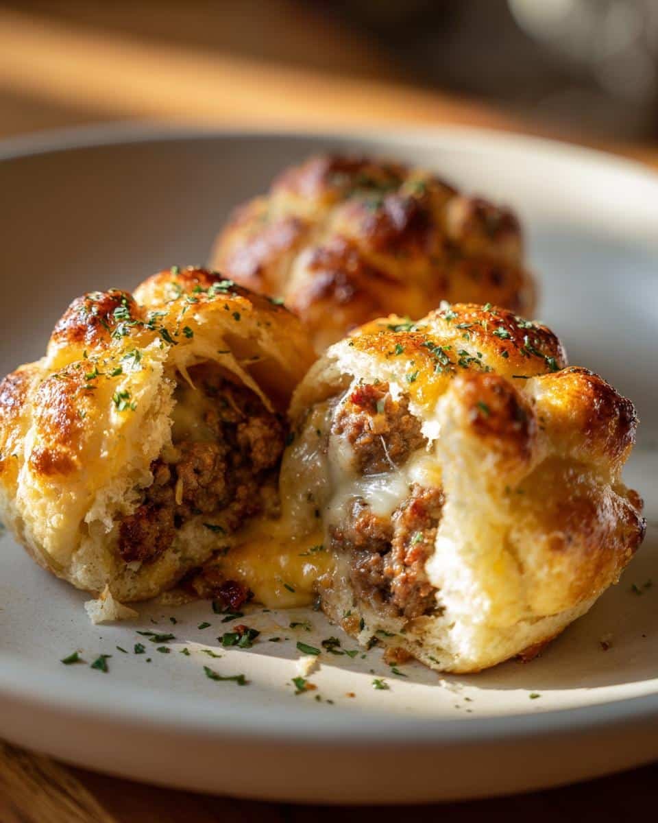 30-Minute Garlic Parmesan Cheeseburger Bombs That Disappear Instantly 1 Garlic Parmesan Cheeseburger Bombs - detail 1