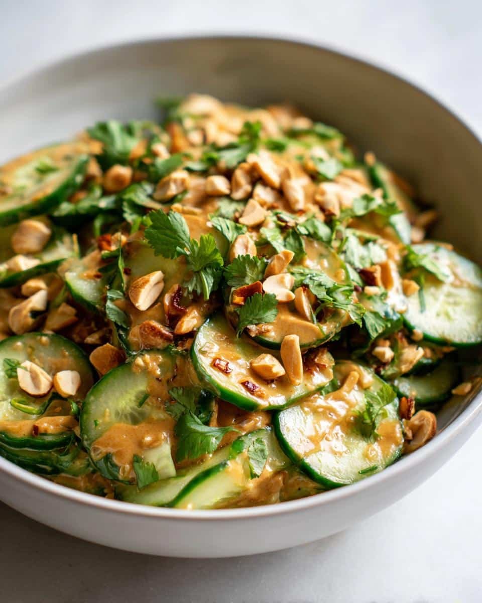 Thai Cucumber Salad with Peanut Dressing - detail 1