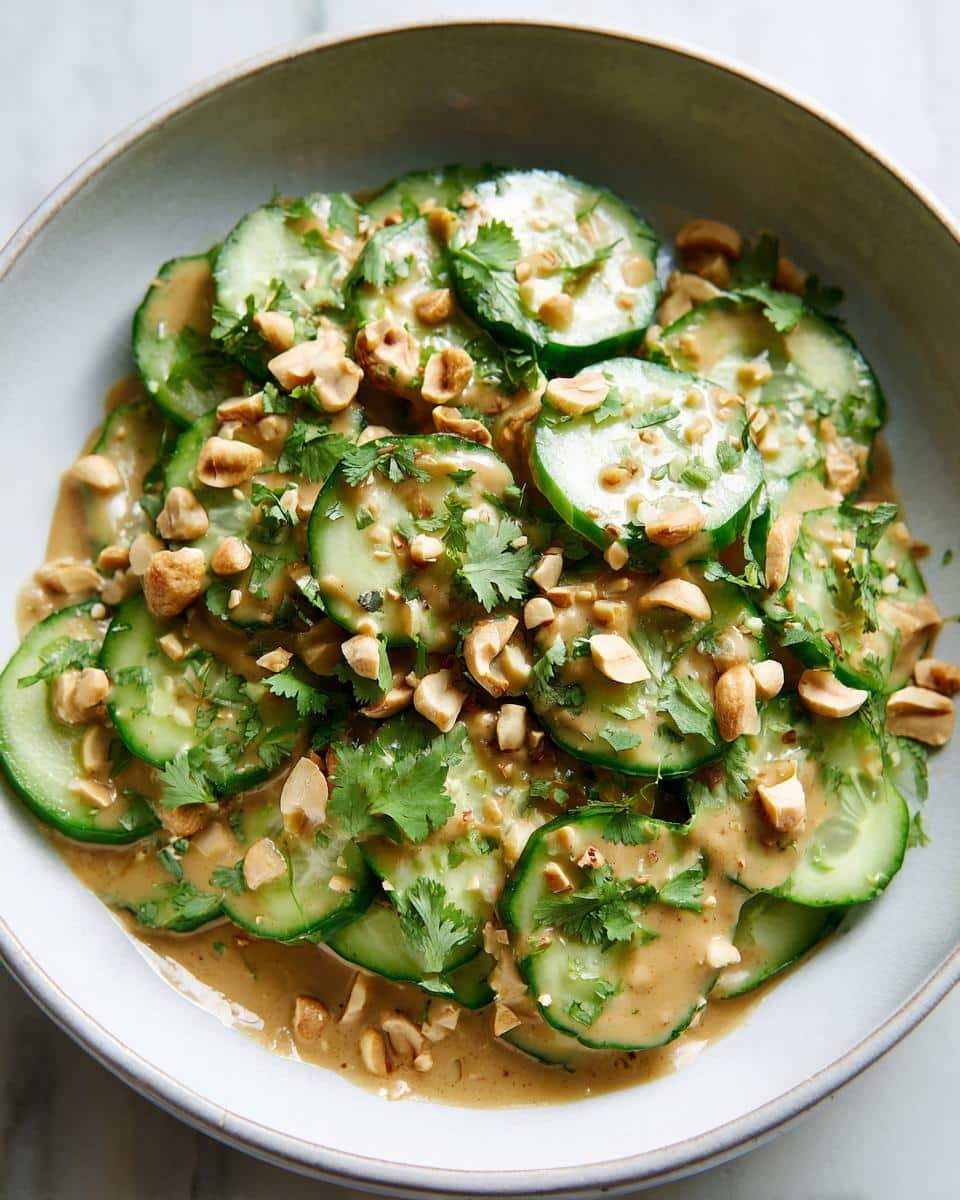 Thai Cucumber Salad with Peanut Dressing - detail 2