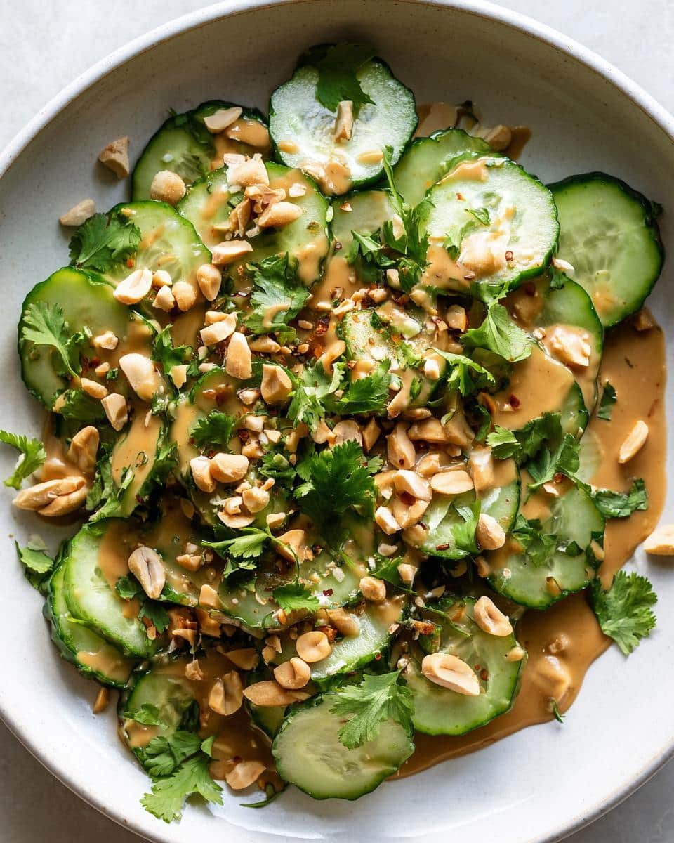 Thai Cucumber Salad with Peanut Dressing - detail 3