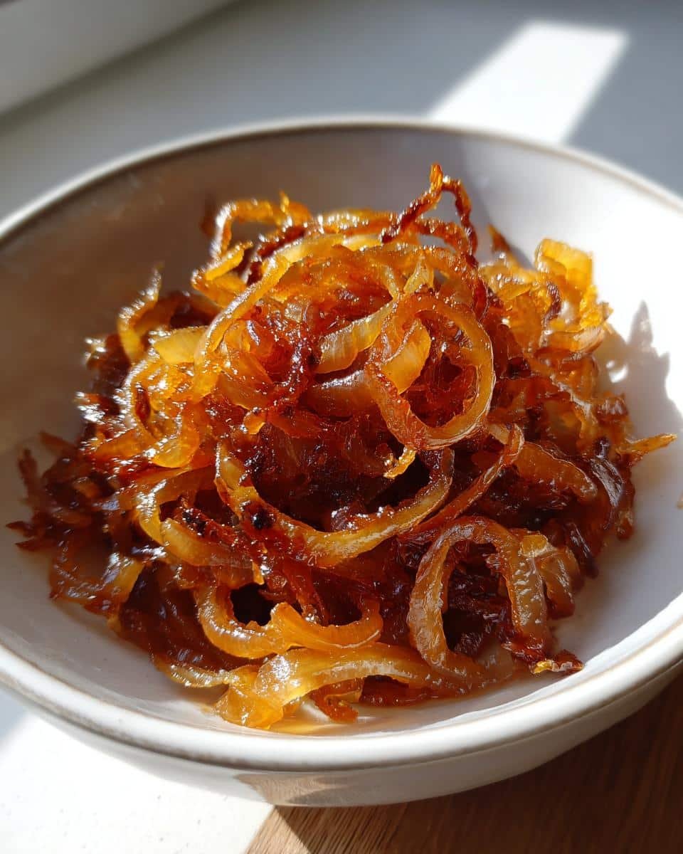 carmelized onions - detail 3