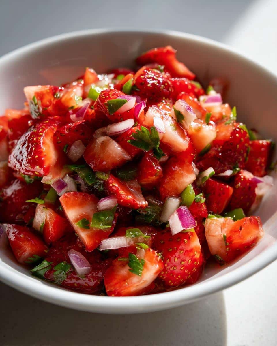 strawberry salsa - detail 1