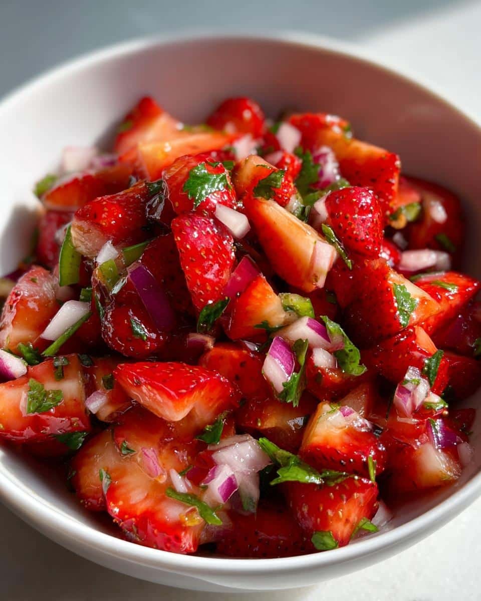 strawberry salsa - detail 2